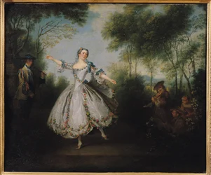 Marie-Anne Cuppi (1710-70) bekannt als La Camargo, tanzend, 1730